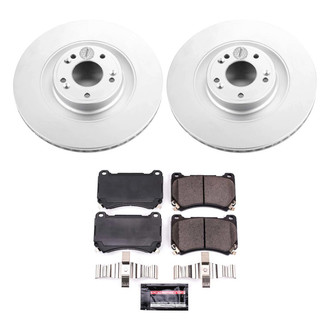 PowerStop® - Z23 Evolution Geomet® Plain Front Brake Kit