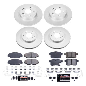 PowerStop® - Z23 Evolution Geomet® Plain Front and Rear Brake Kit