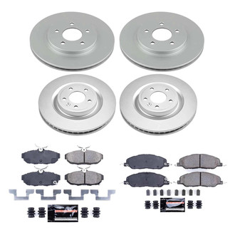 PowerStop® - Z23 Evolution Geomet® Plain Front and Rear Brake Kit