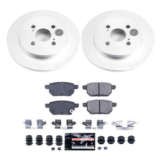 PowerStop® - Z23 Evolution Geomet® Plain Rear Brake Kit