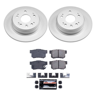 PowerStop® CPK6172-23 - Z23 Evolution Geomet® Plain Rear Brake Kit