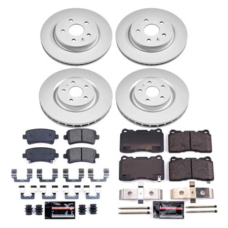 PowerStop® - Z23 Evolution Geomet® Plain Front and Rear Brake Kit