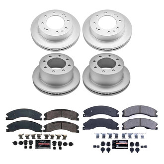 PowerStop® - Z23 Evolution Geomet® Plain Front and Rear Brake Kit