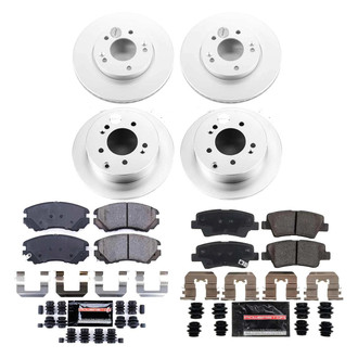 PowerStop® - Z23 Evolution Geomet® Plain Front and Rear Brake Kit