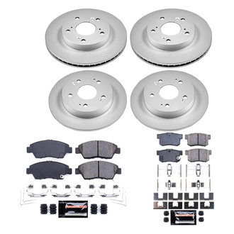 PowerStop® - Z23 Evolution Geomet® Plain Front and Rear Brake Kit