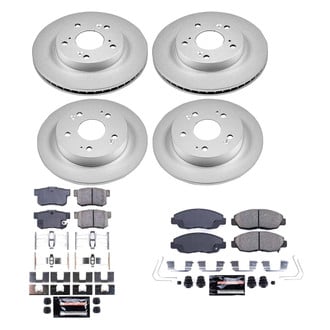 PowerStop® - Z23 Evolution Geomet® Plain Front and Rear Brake Kit