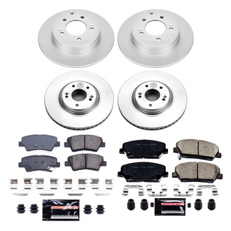 PowerStop® - Z23 Evolution Geomet® Plain Front and Rear Brake Kit