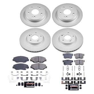 PowerStop® - Z23 Evolution Geomet® Plain Front and Rear Brake Kit