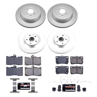 PowerStop® - Z23 Evolution Geomet® Plain Front and Rear Brake Kit