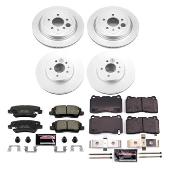 PowerStop® - Z23 Evolution Geomet® Plain Front and Rear Brake Kit