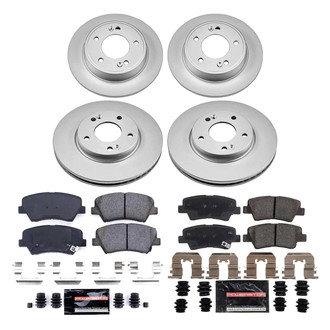 PowerStop® - Z23 Evolution Geomet® Plain Front and Rear Brake Kit