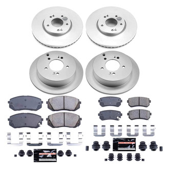 PowerStop® - Z23 Evolution Geomet® Plain Front and Rear Brake Kit