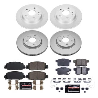 PowerStop® - Z23 Evolution Geomet® Plain Front and Rear Brake Kit