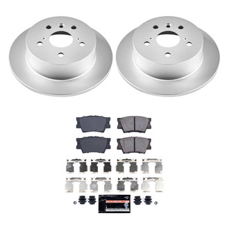 PowerStop® - Z23 Evolution Geomet® Plain Rear Brake Kit