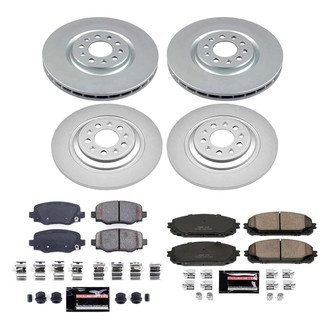 PowerStop® - Z23 Evolution Geomet® Plain Front and Rear Brake Kit