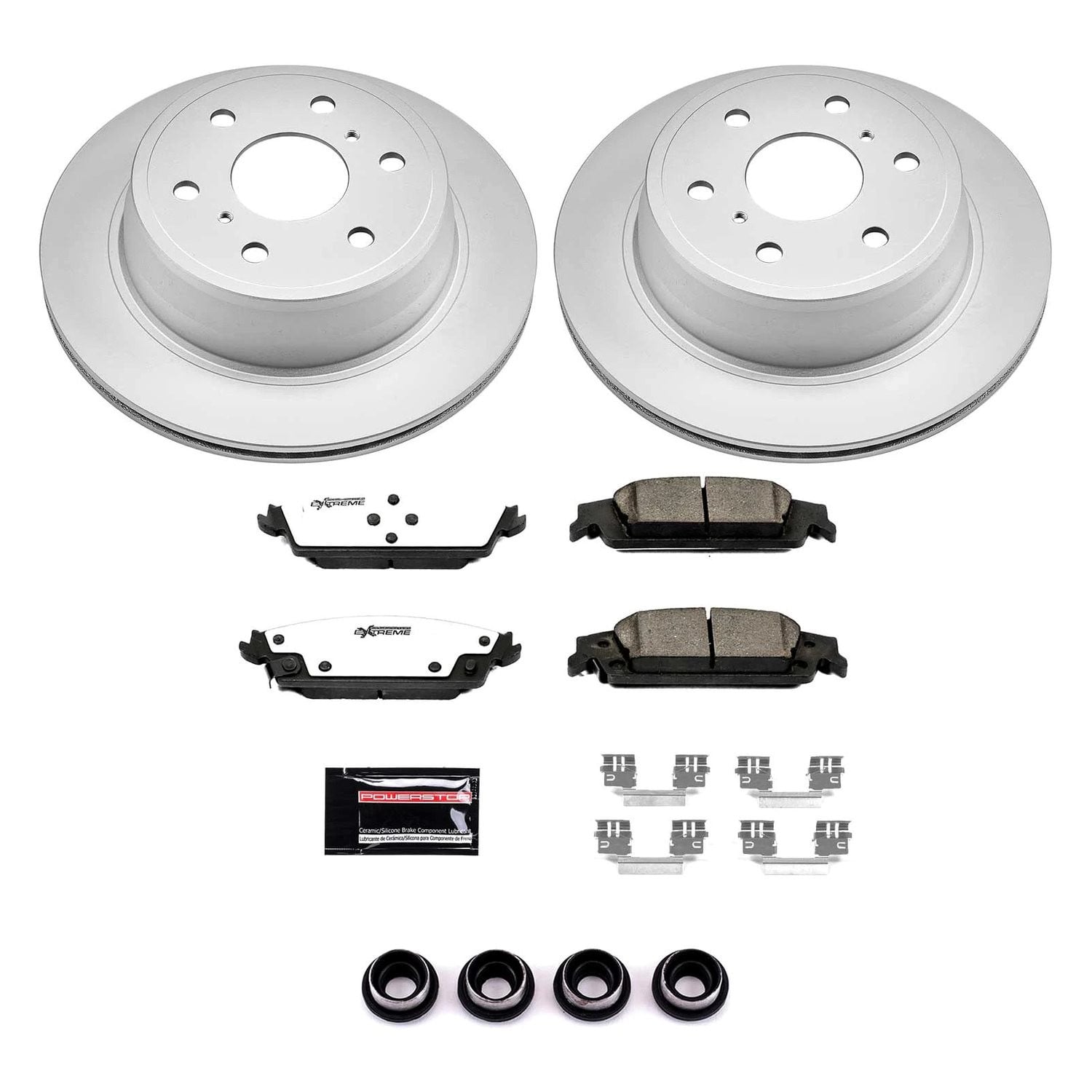 PowerStop® CPK6562-36 - Z36 Evolution Geomet® Plain Rear Brake Kit