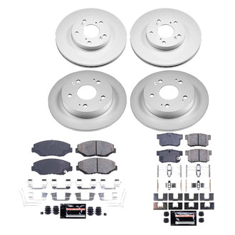 PowerStop® - Z23 Evolution Geomet® Plain Front and Rear Brake Kit