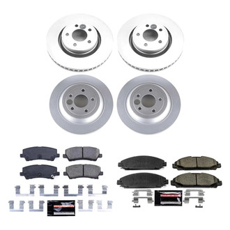 PowerStop® - Z23 Evolution Geomet® Plain Front and Rear Brake Kit