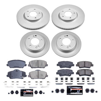 PowerStop® - Z23 Evolution Geomet® Plain Front and Rear Brake Kit