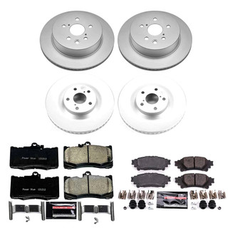 PowerStop® - Z23 Evolution Geomet® Plain Front and Rear Brake Kit