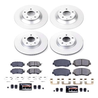 PowerStop® - Z23 Evolution Geomet® Plain Front and Rear Brake Kit