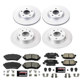 PowerStop® - Z23 Evolution Geomet® Plain Front and Rear Brake Kit