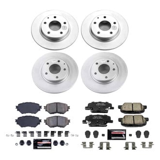 PowerStop® - Z23 Evolution Geomet® Plain Front and Rear Brake Kit