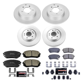 PowerStop® - Z23 Evolution Geomet® Plain Front and Rear Brake Kit