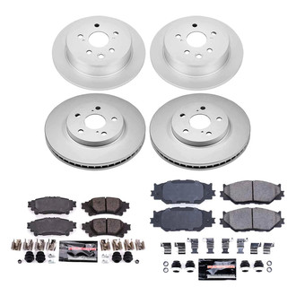 PowerStop® - Z23 Evolution Geomet® Plain Front and Rear Brake Kit