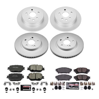 PowerStop® - Z23 Evolution Geomet® Plain Front and Rear Brake Kit