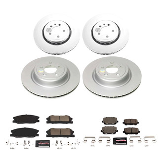 PowerStop® - Z23 Evolution Geomet® Plain Front and Rear Brake Kit