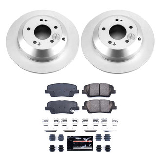 PowerStop® - Z23 Evolution Geomet® Plain Rear Brake Kit