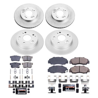 PowerStop® - Z23 Evolution Geomet® Plain Front and Rear Brake Kit