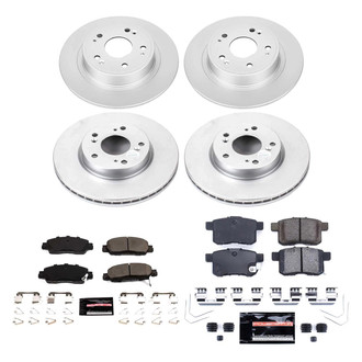 PowerStop® - Z23 Evolution Geomet® Plain Front and Rear Brake Kit