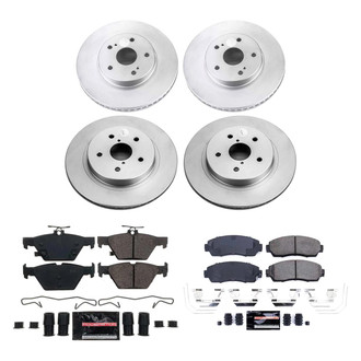PowerStop® - Z23 Evolution Geomet® Plain Front and Rear Brake Kit