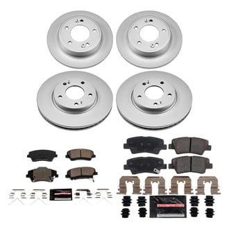PowerStop® - Z23 Evolution Geomet® Plain Front and Rear Brake Kit