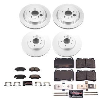PowerStop® - Z23 Evolution Geomet® Plain Front and Rear Brake Kit