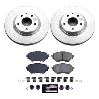 PowerStop® - Z23 Evolution Geomet® Plain Front Brake Kit