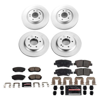 PowerStop® - Z23 Evolution Geomet® Plain Front and Rear Brake Kit