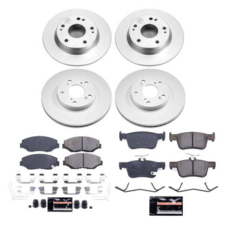 PowerStop® - Z23 Evolution Geomet® Plain Front and Rear Brake Kit
