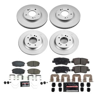 PowerStop® - Z23 Evolution Geomet® Plain Front and Rear Brake Kit