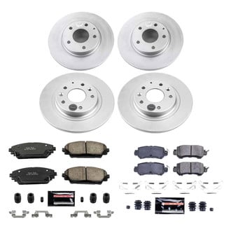 PowerStop® - Z23 Evolution Geomet® Plain Front and Rear Brake Kit