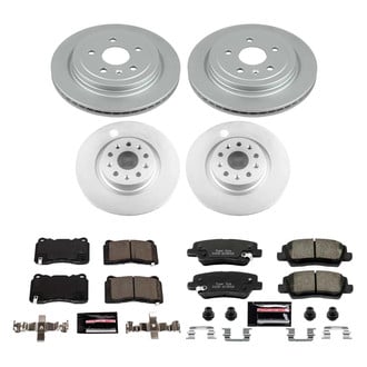 PowerStop® - Z23 Evolution Geomet® Plain Front and Rear Brake Kit