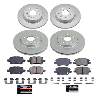 PowerStop® - Z23 Evolution Geomet® Plain Front and Rear Brake Kit