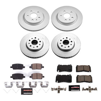 PowerStop® - Z23 Evolution Geomet® Plain Front and Rear Brake Kit