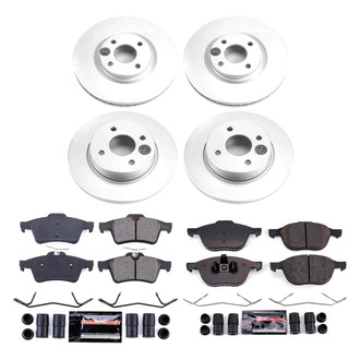 PowerStop® - Z23 Evolution Geomet® Plain Front and Rear Brake Kit