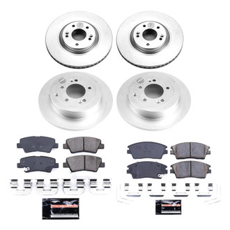 PowerStop® - Z23 Evolution Geomet® Plain Front and Rear Brake Kit