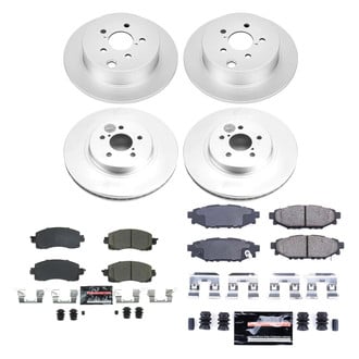 PowerStop® - Z23 Evolution Geomet® Plain Front and Rear Brake Kit