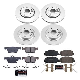 PowerStop® - Z23 Evolution Geomet® Plain Front and Rear Brake Kit