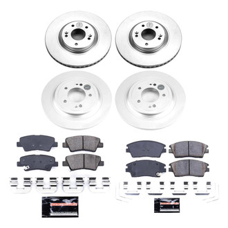 PowerStop® - Z23 Evolution Geomet® Plain Front and Rear Brake Kit